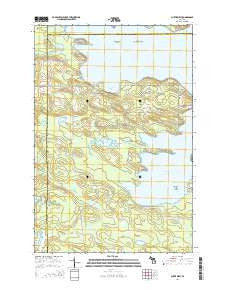 Curtis West Michigan Historical topographic map, 1:24000 scale, 7.5 X 7.5 Minute, Year 2014