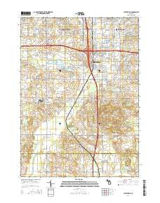 Cutlerville Michigan Historical topographic map, 1:24000 scale, 7.5 X 7.5 Minute, Year 2014