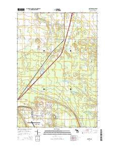 Dafter Michigan Historical topographic map, 1:24000 scale, 7.5 X 7.5 Minute, Year 2014
