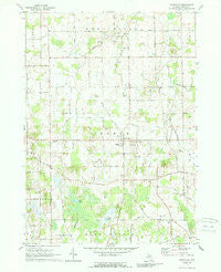 Dansville Michigan Historical topographic map, 1:24000 scale, 7.5 X 7.5 Minute, Year 1970