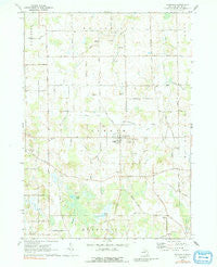 Dansville Michigan Historical topographic map, 1:24000 scale, 7.5 X 7.5 Minute, Year 1970