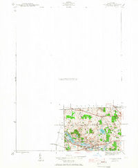 Davisburg Michigan Historical topographic map, 1:24000 scale, 7.5 X 7.5 Minute, Year 1945