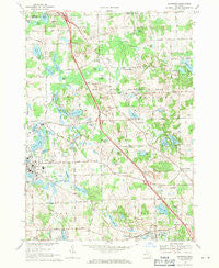 Davisburg Michigan Historical topographic map, 1:24000 scale, 7.5 X 7.5 Minute, Year 1968