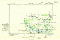 Davisburg Michigan Historical topographic map, 1:31680 scale, 7.5 X 7.5 Minute, Year 1936