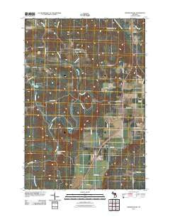 Deadmans Hill Michigan Historical topographic map, 1:24000 scale, 7.5 X 7.5 Minute, Year 2011
