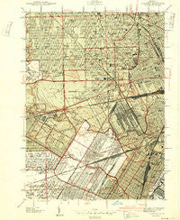 Dearborn Michigan Historical topographic map, 1:24000 scale, 7.5 X 7.5 Minute, Year 1942