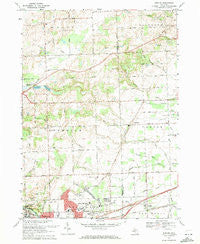 Denton Michigan Historical topographic map, 1:24000 scale, 7.5 X 7.5 Minute, Year 1969