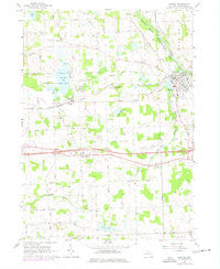Dexter Michigan Historical topographic map, 1:24000 scale, 7.5 X 7.5 Minute, Year 1964