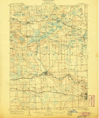 Dexter Michigan Historical topographic map, 1:62500 scale, 15 X 15 Minute, Year 1906