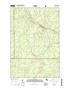 Diffin Michigan Historical topographic map, 1:24000 scale, 7.5 X 7.5 Minute, Year 2014