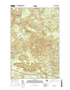 Diorite Michigan Current topographic map, 1:24000 scale, 7.5 X 7.5 Minute, Year 2017