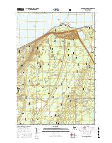 Dollar Settlement Michigan Current topographic map, 1:24000 scale, 7.5 X 7.5 Minute, Year 2017