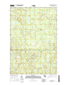 Drummond Lake Michigan Current topographic map, 1:24000 scale, 7.5 X 7.5 Minute, Year 2017