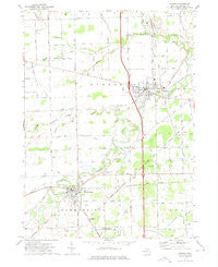Dundee Michigan Historical topographic map, 1:24000 scale, 7.5 X 7.5 Minute, Year 1972