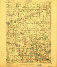 Durand Michigan Historical topographic map, 1:62500 scale, 15 X 15 Minute, Year 1922