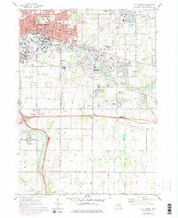 East Lansing Michigan Historical topographic map, 1:24000 scale, 7.5 X 7.5 Minute, Year 1970