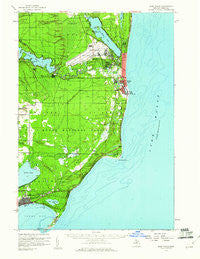 East Tawas Michigan Historical topographic map, 1:62500 scale, 15 X 15 Minute, Year 1959