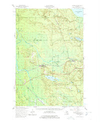 Eckerman Michigan Historical topographic map, 1:62500 scale, 15 X 15 Minute, Year 1951