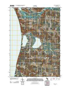 Elberta Michigan Historical topographic map, 1:24000 scale, 7.5 X 7.5 Minute, Year 2011