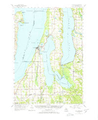 Elk Rapids Michigan Historical topographic map, 1:62500 scale, 15 X 15 Minute, Year 1957