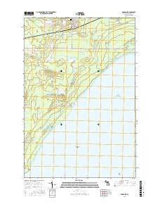 Engadine Michigan Current topographic map, 1:24000 scale, 7.5 X 7.5 Minute, Year 2017