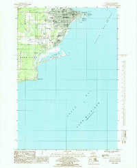 Escanaba Michigan Historical topographic map, 1:24000 scale, 7.5 X 7.5 Minute, Year 1985