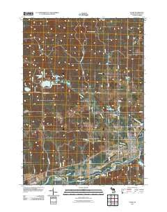 Evart Michigan Historical topographic map, 1:24000 scale, 7.5 X 7.5 Minute, Year 2011