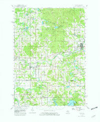Evart Michigan Historical topographic map, 1:62500 scale, 15 X 15 Minute, Year 1959