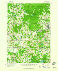Evart Michigan Historical topographic map, 1:62500 scale, 15 X 15 Minute, Year 1959
