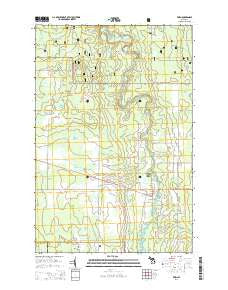 Ewen Michigan Historical topographic map, 1:24000 scale, 7.5 X 7.5 Minute, Year 2014