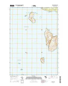 Fairport Michigan Historical topographic map, 1:24000 scale, 7.5 X 7.5 Minute, Year 2014