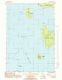 Fairport Michigan Historical topographic map, 1:24000 scale, 7.5 X 7.5 Minute, Year 1985