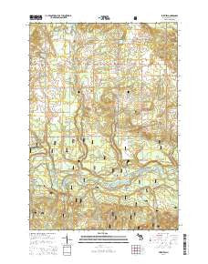 Fairview Michigan Historical topographic map, 1:24000 scale, 7.5 X 7.5 Minute, Year 2014