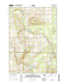 Falmouth Michigan Historical topographic map, 1:24000 scale, 7.5 X 7.5 Minute, Year 2014