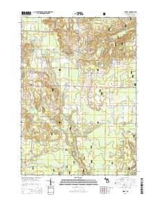 Ferry Michigan Historical topographic map, 1:24000 scale, 7.5 X 7.5 Minute, Year 2014