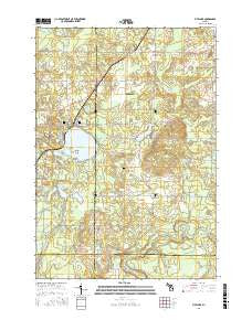 Fife Lake Michigan Current topographic map, 1:24000 scale, 7.5 X 7.5 Minute, Year 2016