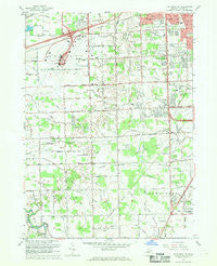 Flat Rock NE Michigan Historical topographic map, 1:24000 scale, 7.5 X 7.5 Minute, Year 1967