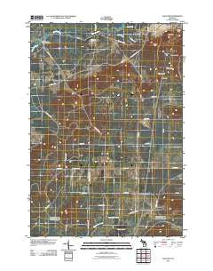 Fletcher Michigan Historical topographic map, 1:24000 scale, 7.5 X 7.5 Minute, Year 2011