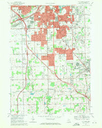Flint South Michigan Historical topographic map, 1:24000 scale, 7.5 X 7.5 Minute, Year 1969