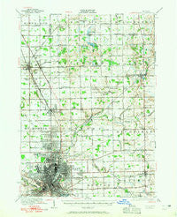 Flint Michigan Historical topographic map, 1:62500 scale, 15 X 15 Minute, Year 1920