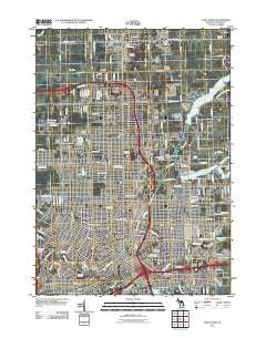 Flint North Michigan Historical topographic map, 1:24000 scale, 7.5 X 7.5 Minute, Year 2011