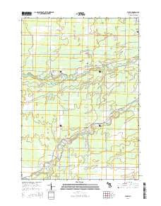 Floyd Michigan Historical topographic map, 1:24000 scale, 7.5 X 7.5 Minute, Year 2014