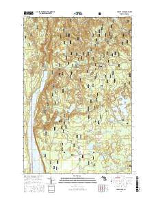 Forest Lake Michigan Current topographic map, 1:24000 scale, 7.5 X 7.5 Minute, Year 2017
