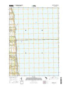 Forestville Michigan Current topographic map, 1:24000 scale, 7.5 X 7.5 Minute, Year 2016