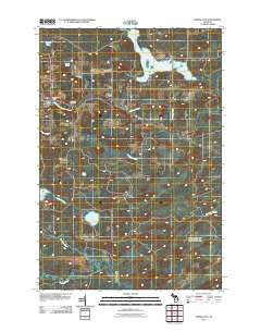 Foster City Michigan Historical topographic map, 1:24000 scale, 7.5 X 7.5 Minute, Year 2011