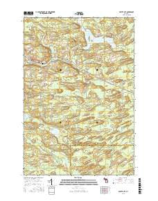 Foster City Michigan Current topographic map, 1:24000 scale, 7.5 X 7.5 Minute, Year 2016