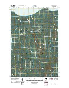 Four Corners Michigan Historical topographic map, 1:24000 scale, 7.5 X 7.5 Minute, Year 2011