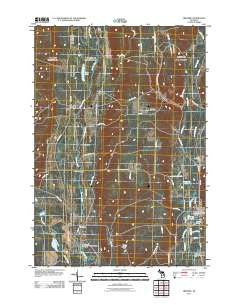 Frederic Michigan Historical topographic map, 1:24000 scale, 7.5 X 7.5 Minute, Year 2011