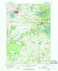 Fremont Michigan Historical topographic map, 1:62500 scale, 15 X 15 Minute, Year 1958