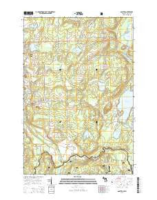 Gaastra Michigan Historical topographic map, 1:24000 scale, 7.5 X 7.5 Minute, Year 2014